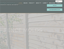 Tablet Screenshot of concretefencemolds.com